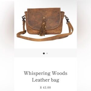 Myra Bag Rustic Brown Leather Crossbody with Tassel